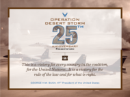 Operation Desert Storm 25th Anniversary 