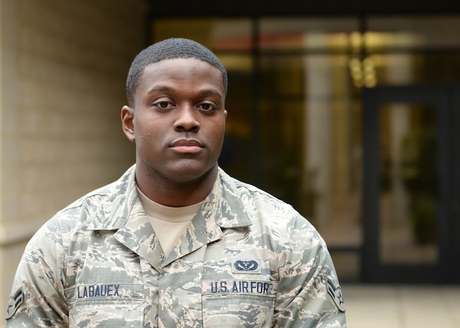 Airman 1st Class Eric Labauex, 9th Civil Engineer Squadron. (U.S. Air Force photo by Robert Scott) 