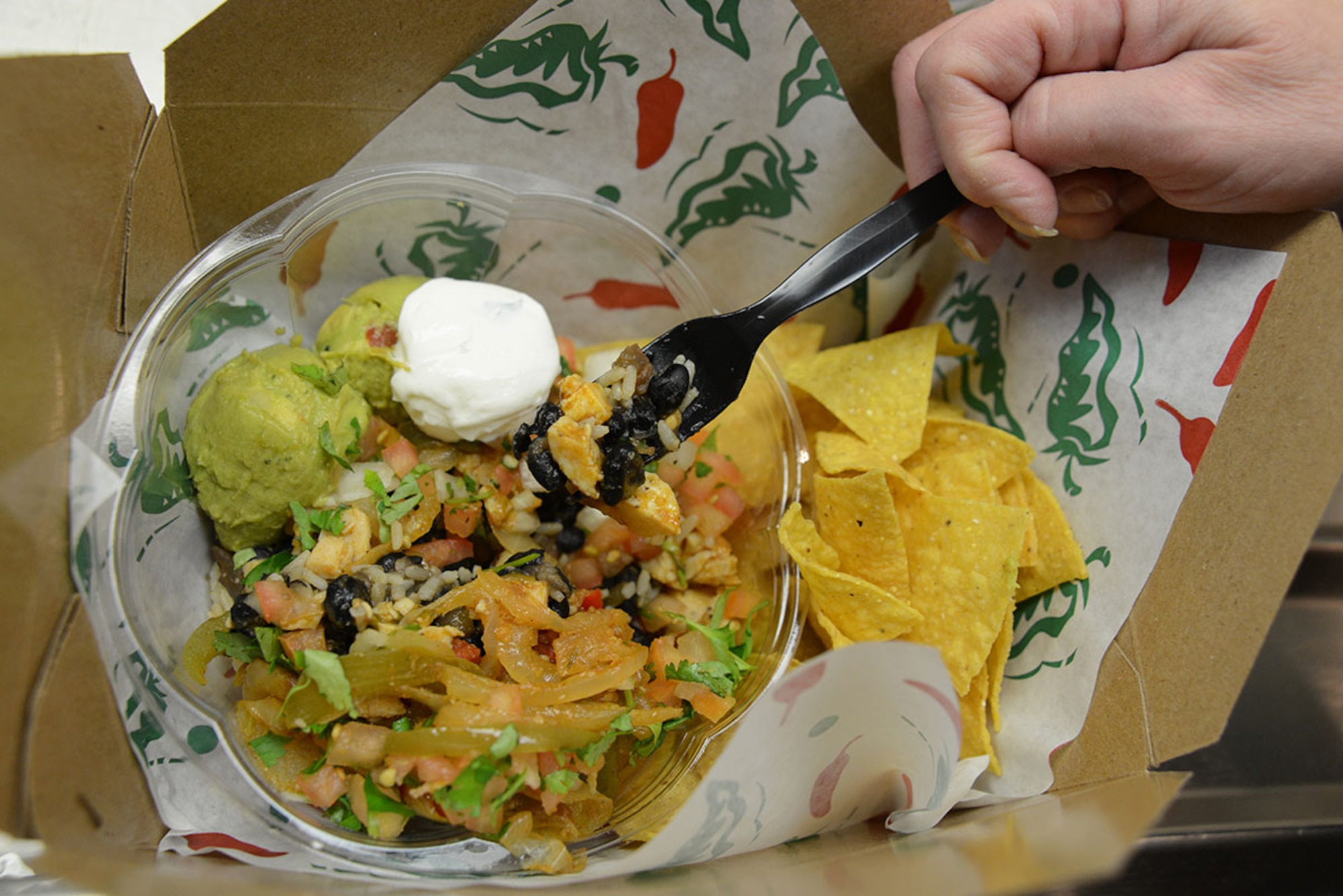 Pico ‘n Salsa, the new Mexican-themed restaurant, serves burritos, tacos, nachos, salads and more at Joint Base Elmendorf-Richardson, Alaska, Jan. 11, 2016. Aramark and JBER worked together to create Pico ‘n Salsa after the JBER populace asked for a Mexican-theme restaurant through a survey last year. (U.S. Air Force photo by Airman 1st Class Christopher R. Morales)