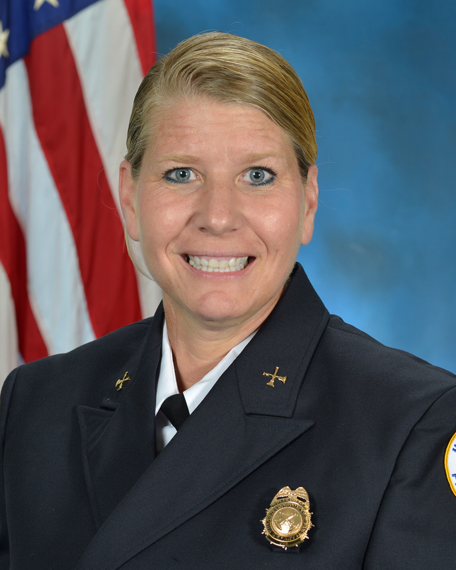 Susan M. Gribbin, Fire Alarm Communication Center supervisor, was named the Air Force Materiel Command Outstanding Civil Engineer Manager of the Year in the Civilian Supervisor category. (U.S. Air Force photo by Linda LaBonte Britt) 