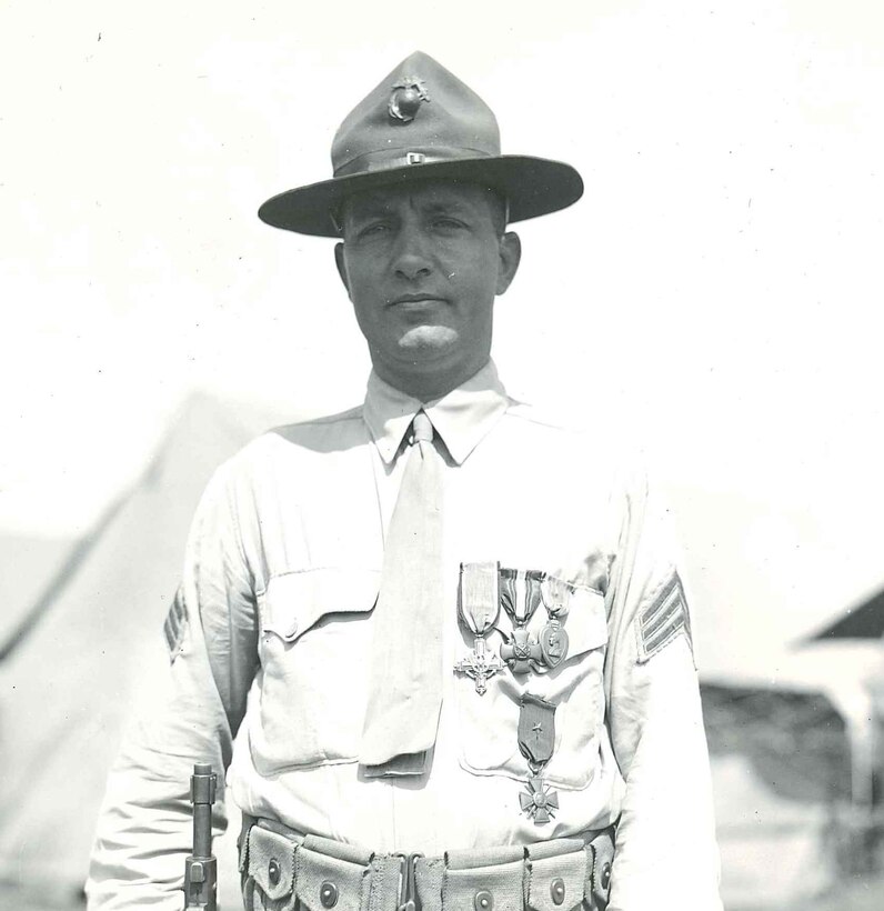 Sergeant Alfred Shiani, shown here in the early 1930s, was one of many reservists to receive valor awards for their service in the First World War.