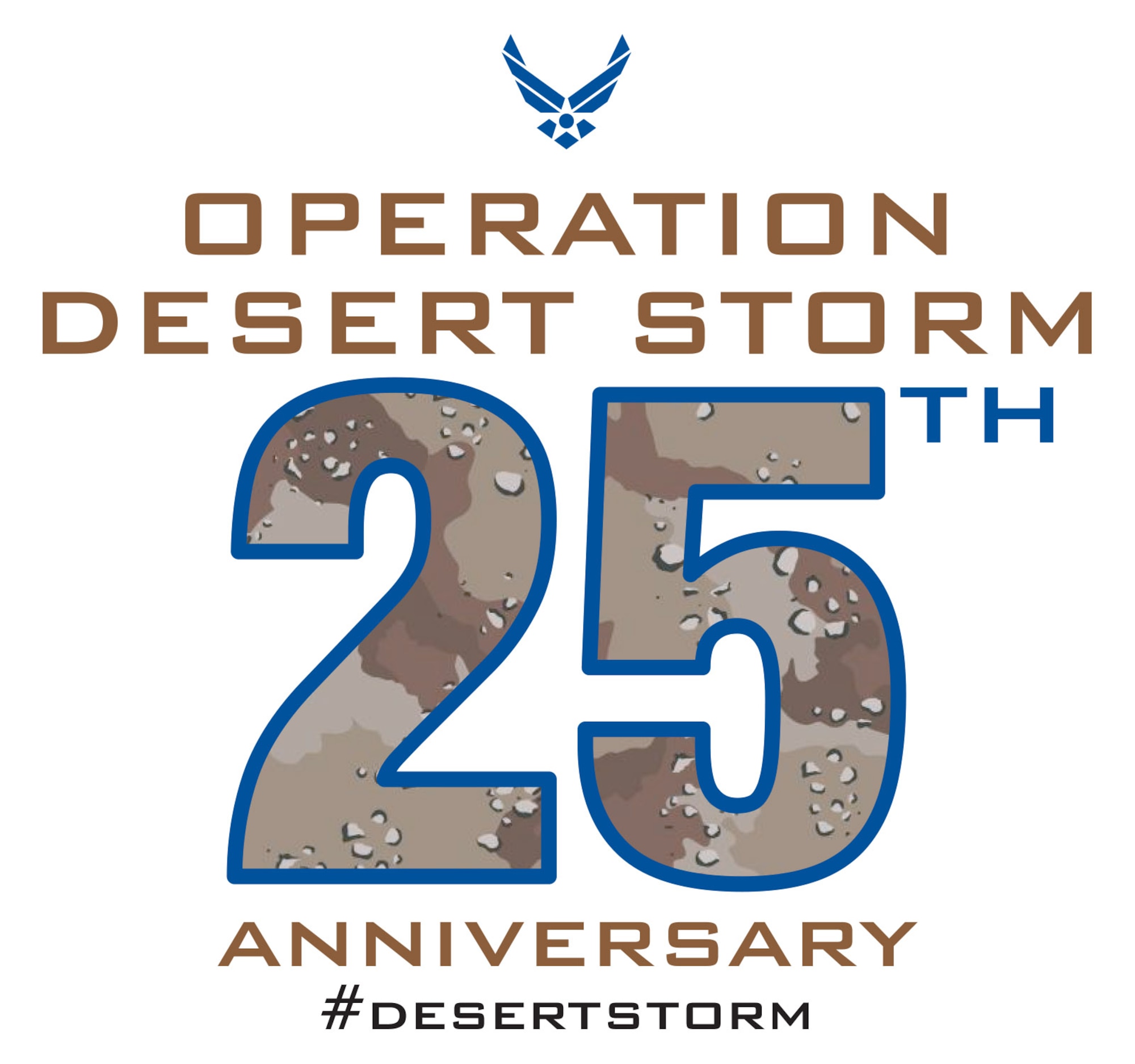 WRIGHT-PATTERSON AIR FORCE BASE, Ohio – The United States and its coalition allies launched a massive air offensive, code named Operation Desert Storm, Jan. 16, 1991, against the territory of Iraq and Iraqi positions within Kuwait. Coalition aircraft proceeded to lead the largest air campaign since the conflict in Southeast Asia to enforce a UN resolution that demanded Iraq’s withdrawal from Kuwait. The attacks drove Saddam Hussein and his leadership underground, heavily damaging critical military support networks such as command and control, communications and intelligence capabilities, integrated air defenses and power generation. U.S. Air Force graphic.