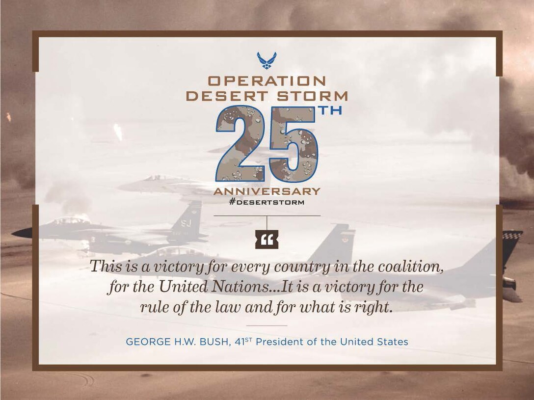 The USAF Band of Flight commemorates the 25th Anniversary of Operation Desert Storm.