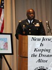 Col. Dale Rivers, the 99th Regional Support Command's command inspector general, was among the speakers on Jan. 17 at the New Jersey State Museum's MLK commemorative event. This year marks the 60th anniversary of the Montgomery Bus Boycott.