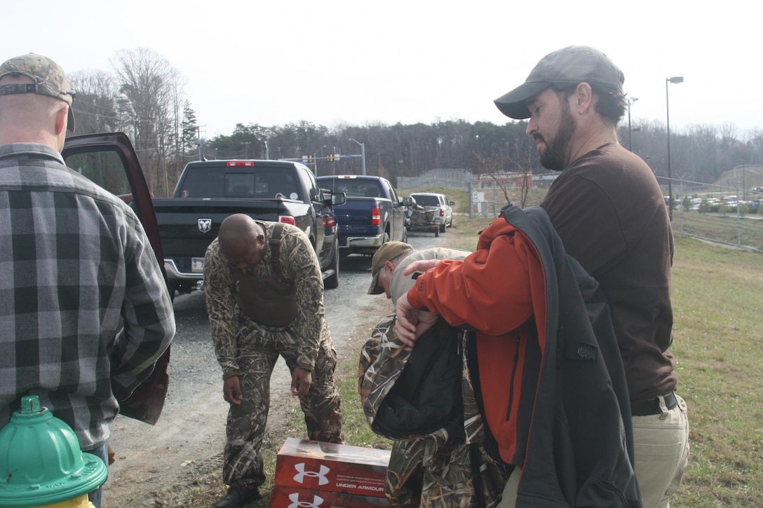 Quantico Injured Military Sportsmen Association (QIMSA) sponsored a duck hunt on Marine Corps Base Quantico for active duty and retired servicemen.