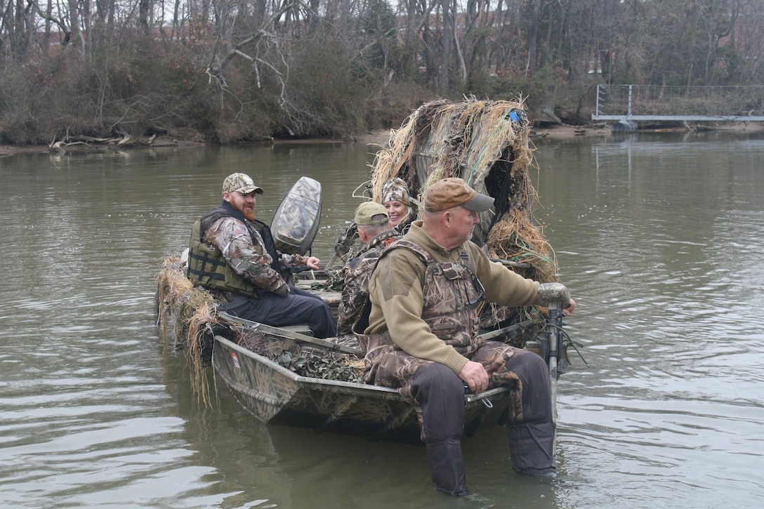 Quantico Injured Military Sportsmen Association (QIMSA) sponsored a duck hunt on Marine Corps Base Quantico for active duty and retired servicemen.