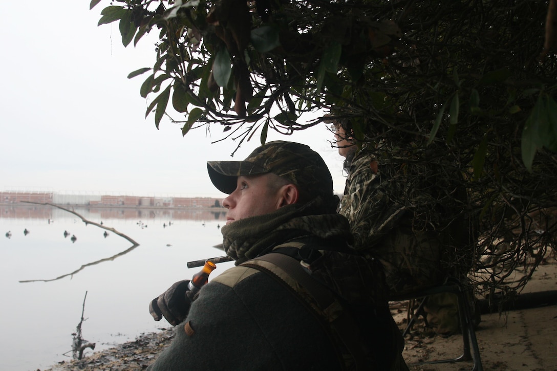 Quantico Injured Military Sportsmen Association (QIMSA)sponsored a duck hunt on Marine Corps Base Quantico for active duty and retired servicemen.
