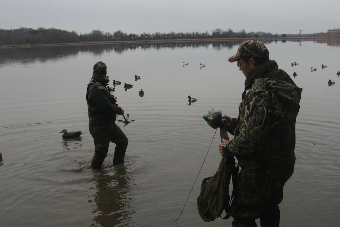 Quantico Injured Military Sportsmen Association (QIMSA)sponsored a duck hunt on Marine Corps Base Quantico for active duty and retired servicemen.