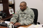 Army Sgt. 1st Class Bradrick Davis, transportation Non-Commissioned Officer in Charge at Defense Logistics Agency Distribution Susquehanna, Pa., has been awarded the Distribution Senior Non-Commissioned Officer of the Quarter for fourth quarter, fiscal year 2015.