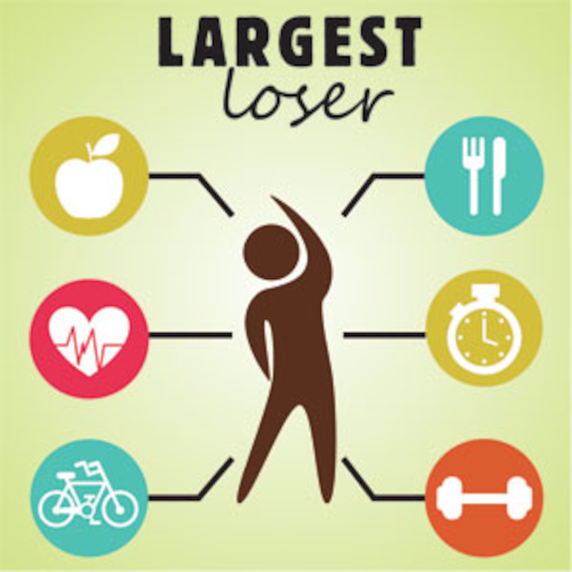 The Largest Loser Competition runs from Jan. 5 – Feb. 27, 2016, at Malmstrom Air Force Base, Mont. The competition challenges Airmen to stay fitness motivated by conducting weekly weigh-ins, exchanging exercise tips and trying new healthy recipes in their diet. (Courtesy Graphic)