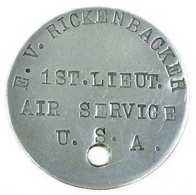 Eddie Rickenbacker Dog Tag > National Museum of the United States