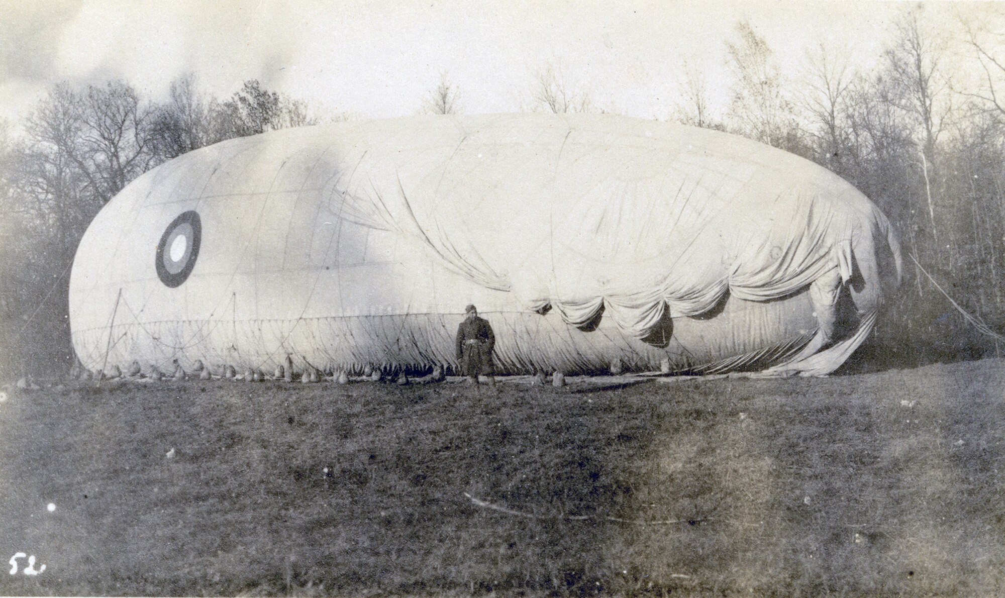 This collection of photos follows the 8th Balloon Company from training at Fort Omaha, Neb., to the Front. The 8th Balloon Company was one of 17 balloon companies to see combat in World War I. This photo was taken Nov. 11, 1918, at Beauclair, France. (U.S. Air Force photo)