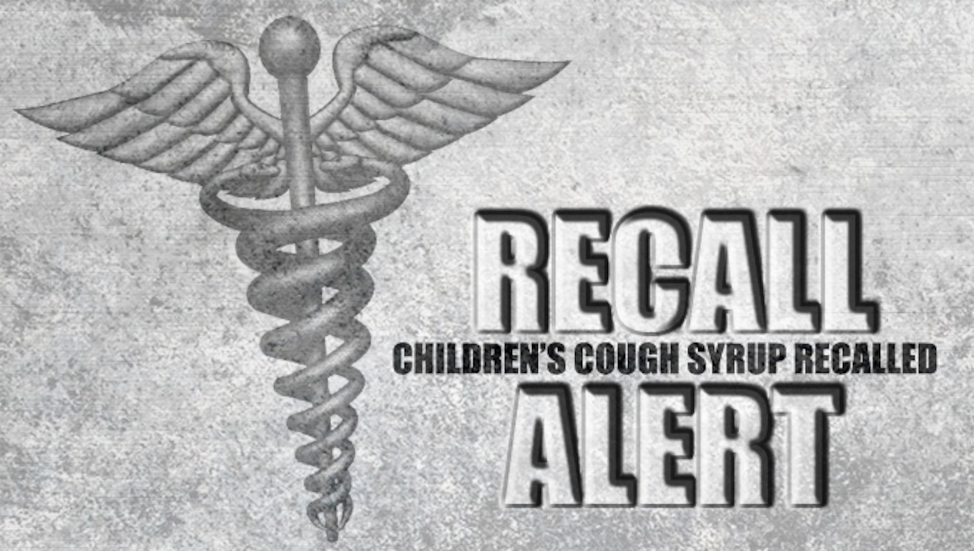 Perrigo Company announced the recall of certain dosing cups by its supplier; they have initiated a voluntary product recall in 2 batches of its children's guaifenesin grape liquid (100mg/5 mL) and 3 batches of its children's guaifenesin DM cherry liquid (100mg guaifenesin and 5mg dextromethorphan HBr/ 5 ml) sold in 4 oz. bottles with dosage cup in a box under multiple store brand product names.  Some packages contain an oral dosing cup with incorrect dose markings.(U.S. Air Force graphic/Tech. Sgt. Mike Meares)