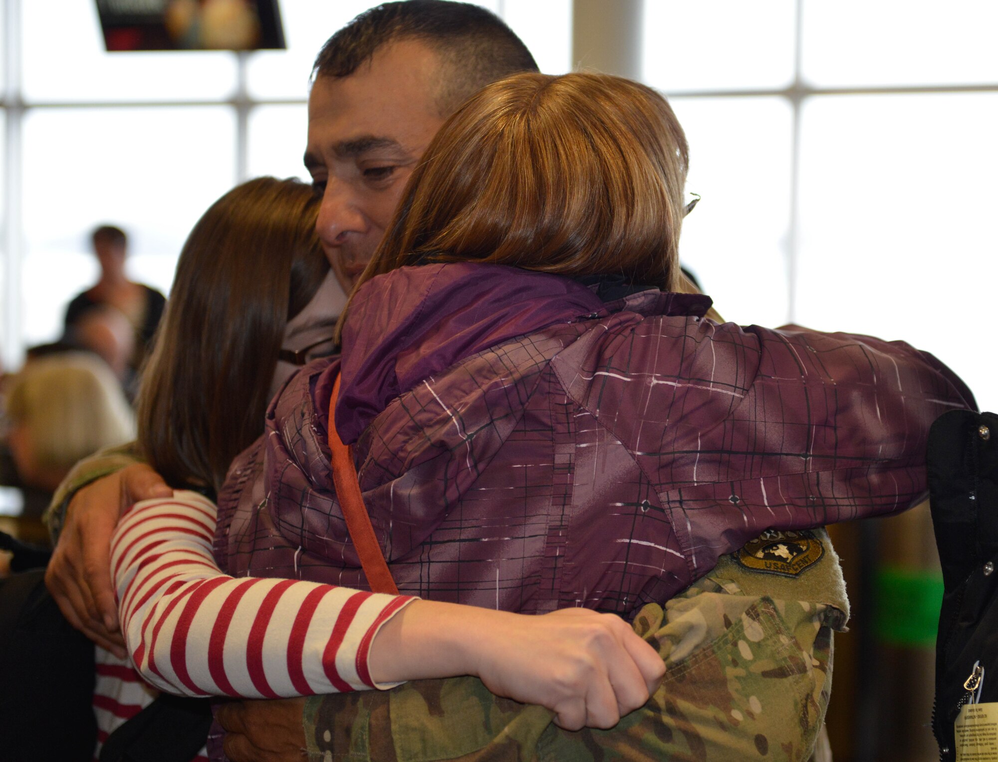 Members of the 934th Civil Engineer Squadron return home Jan. 21 after their deployment to Southwest Asia. (Air Force Photo/Capt. William-Joseph Mojica)