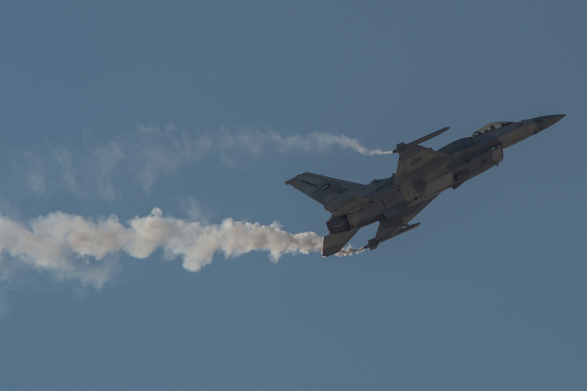 An Indian Light Combat Aircraft (LCA) Tejas performs at the Bahrain International Airshow at Sakhir Airbase in Manama, Bahrain, Jan. 21, 2016. This was the first appearance of Tejas at a foreign air show. (U.S. Air Force photo by Staff Sgt. Corey Hook/Released)
