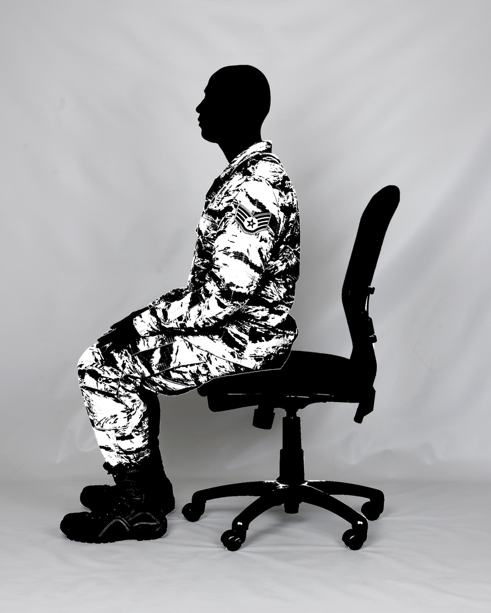 Airman demonstrates good posture at Royal Air Force Lakenheath, England, Jan. 25, 2016. Musculoskeletal injuries impact not only workplace productivity, but also health and happiness. (U.S. Air Force graphic/Airman 1st Class Erin R. Babis)