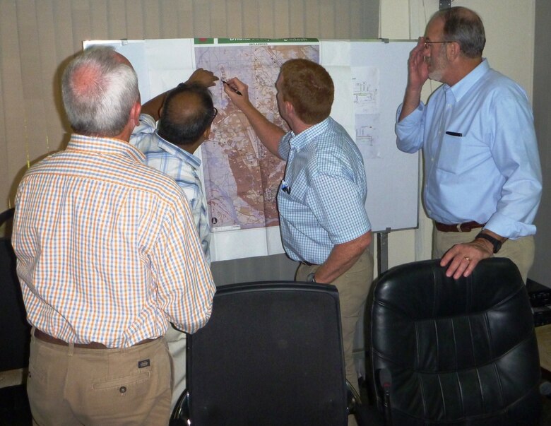 USACE debris management subject matter experts work with the Government of Bangladesh to identify potential temporary debris disposal sites for the Dhaka City Debris Management Plan
