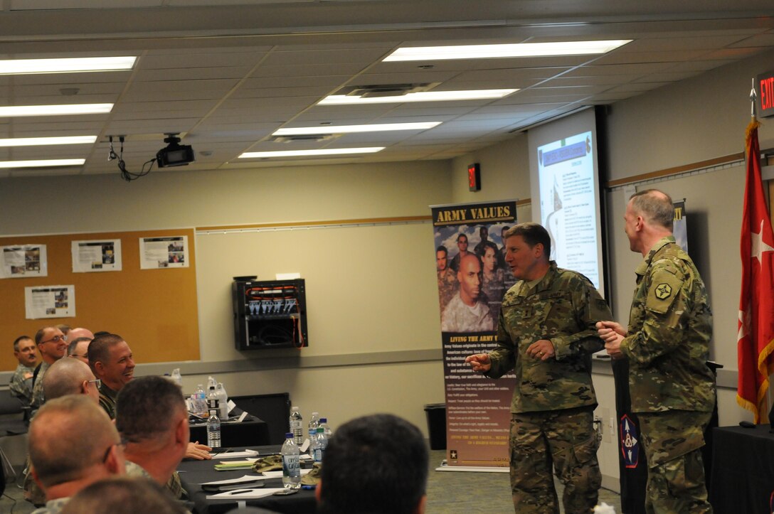 The 364th Sustainment Command (Expeditionary) hosted a Senior Leader Workshop for all its subordinate unit leaders at the Marysville Armed Force Reserve Center Jan. 19-21.
