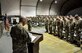 Service members from several units at Bagram Airfield, Afghanistan pay their respects during a fallen comrade ceremony held in honor of six Airmen Dec. 23, 2015. The six Airmen lost their lives in an improvised explosive attack near Bagram Dec. 21, 2015. (U.S. Air Force photo by Tech. Sgt. Nicholas Rau)
