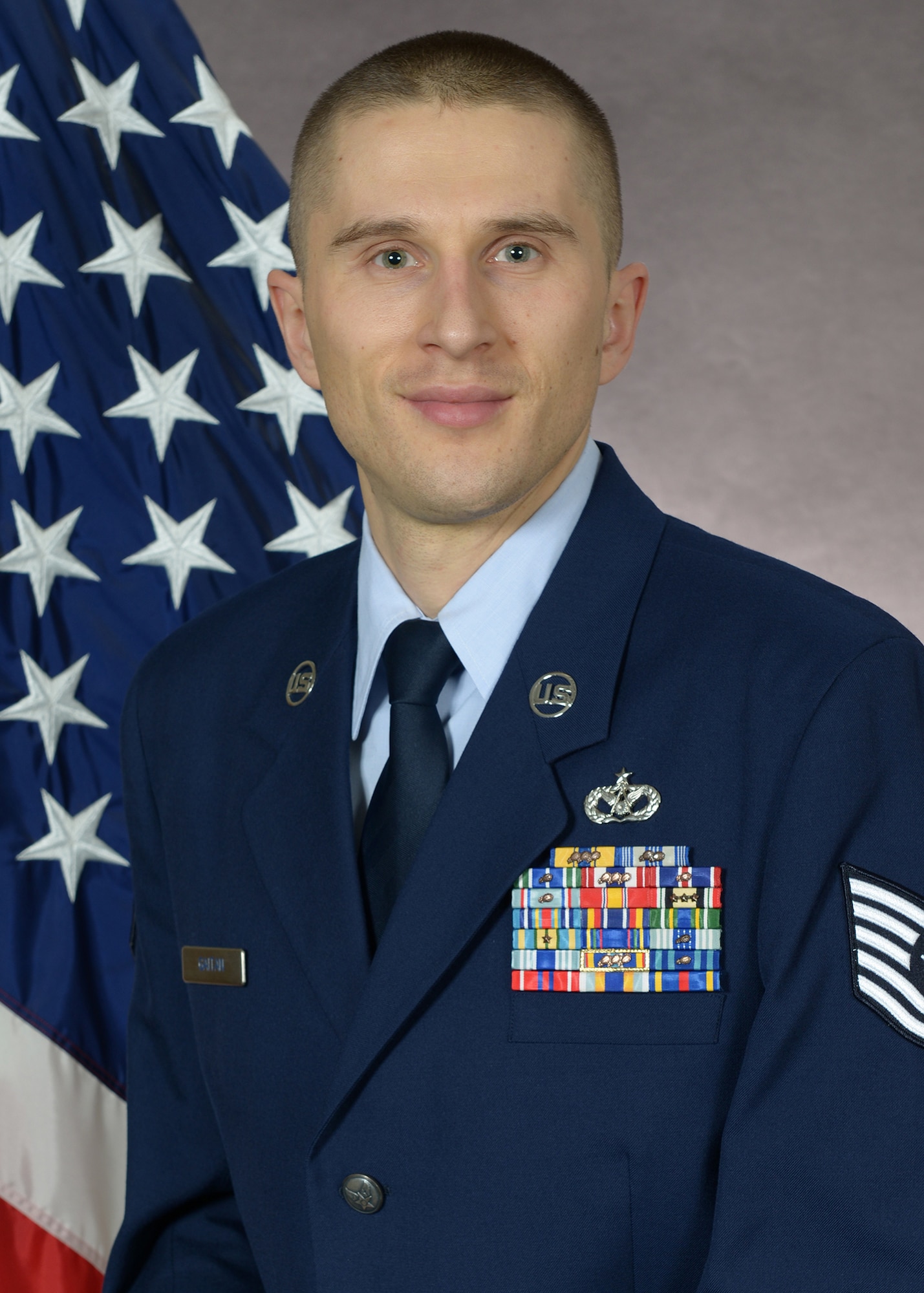 Tech. Sgt. Ioan Gaitan, 607th Materiel Maintenance Squadron, noncommissioned officer in charge of engineering support was recently selected for Officer Training School building upon an exemplary enlisted career.  Gaitan couldn't have imagined this life when nine years ago he was randomly selected for a diversity immigrant visa allowing him to leave his home country of Romania and live, study and work freely in the United States.  (Courtesy photo)