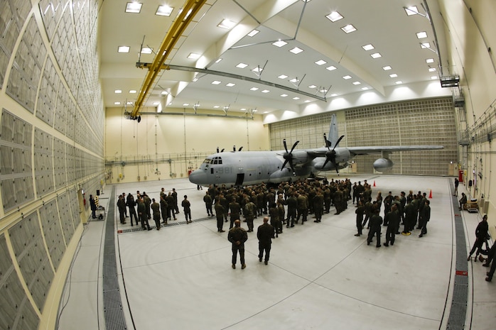 Ambassador Caroline Bouvier Kennedy, 29th United States ambassador to Japan, greets US Marines of Marine Corps Air Station Iwakuni, Japan,Jan. 28, 2016. This is her first time since appointed as ambassador back in 2013 by President Barack Obama that Kennedy has visited MCAS Iwakuni. Kennedy, the daughter of John F. Kennedy,the 35th President of the United States, met with Marines of Marine Aerial Refueler Transport Squadron (VMGR) 152 and expressed her gratitude for their service to their country.