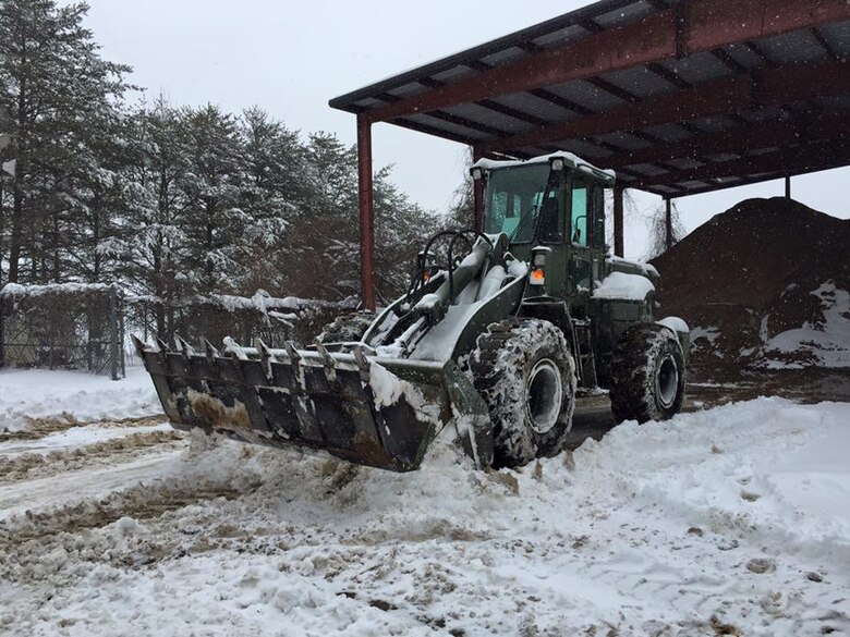 Heavy equipment was needed to dig out after the historic storm.