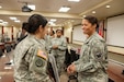 Maj. Gen. Marcia M. Anderson, the Deputy Chief, U.S. Army Reserve, was the guest speaker at a Women's History month observance at the U.S. Army Reserve Command headquarters at Fort Bragg, N.C., March 25, 2014. Anderson, the Army's first African American female major general highlighted the accomplishments of women dating back to the Revolutionary War and the current evaluation process of opening previously closed military occupations to women. (U.S. Army photo by Timothy L. Hale/Released)