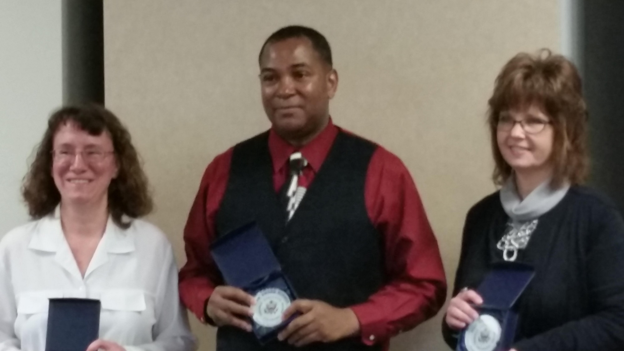 Ric Nunerley, Air Reserve Personnel Center administrative support specialist, received a Wonderful Outstanding Worker Award during the Colorado Federal Executive Board quarterly meeting and breakfast Jan. 28, 2016, in Denver. (U.S. Air Force photo/Mark Nelson)