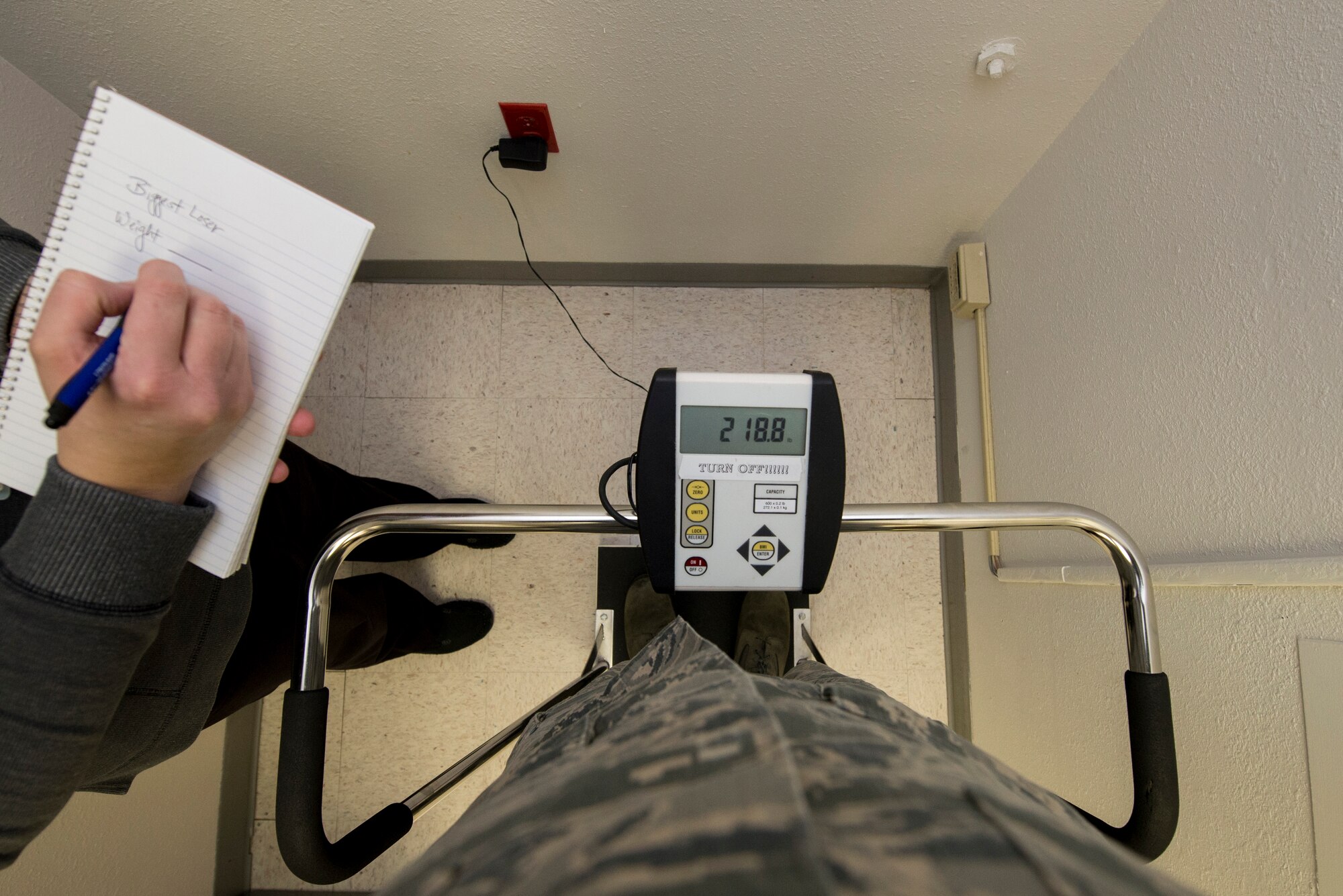 The Health Promotion Flight at Scott Air Force Base is hosting its annual Biggest Loser weight loss challenge. The organization offers a variety of health and lifestyle programs for weight management, tobacco cessation, nutritional fitness, physical activity and disease prevention. (U.S. Air Force Photo/Senior Airman Joshua Eikren)