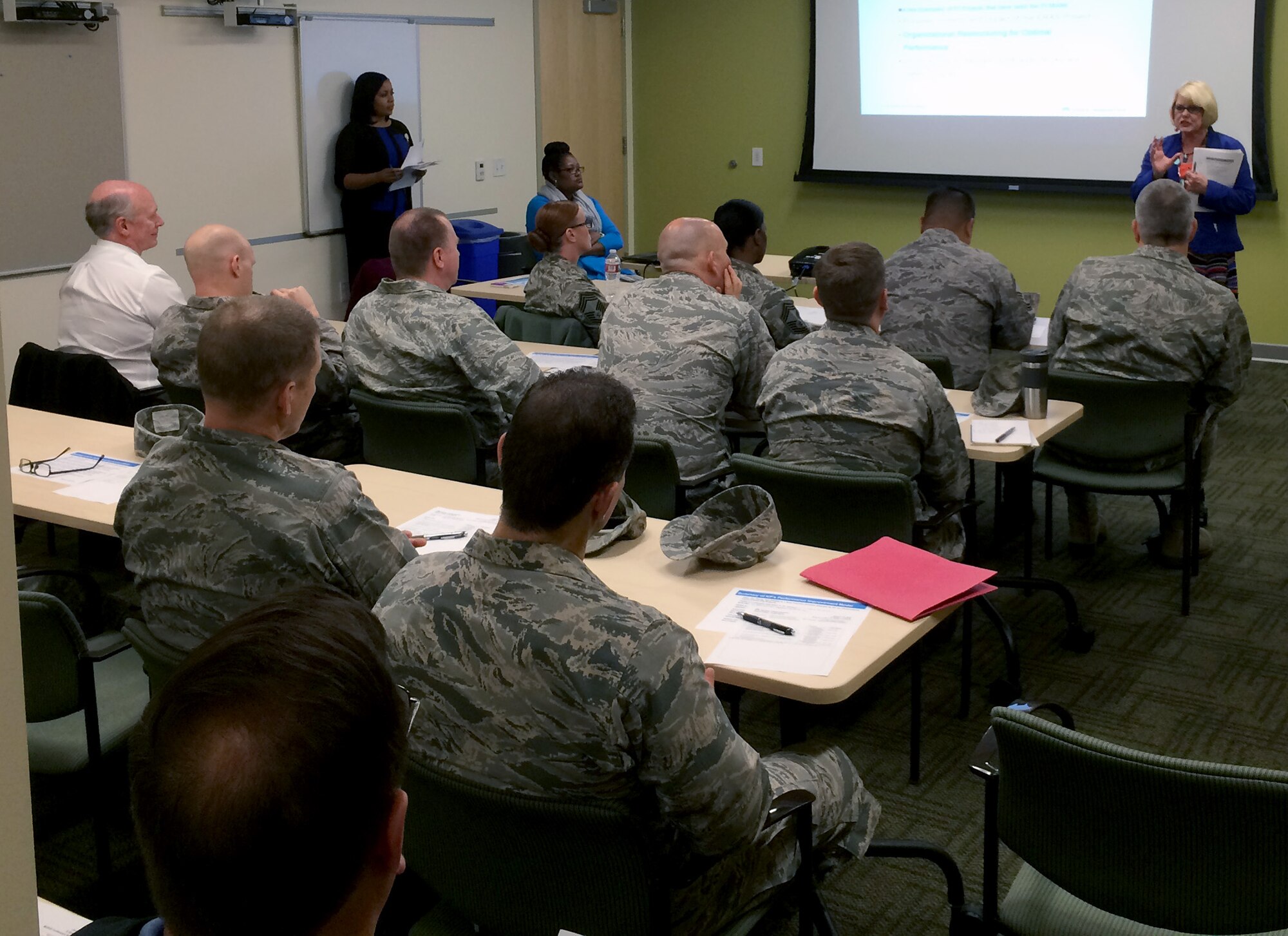 Thirty-five Airmen in the Air Force Continuous Process Improvement Senior Leader Course at Travis Air Force Base, got an inside look at Kaiser Permanente’s experience with implementing CPI, with a Jan. 12 visit to their Vacaville Medical Center. (courtesy photo) 