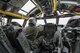 Pilots from the 69th Bomb Squadron go through a pre-flight checklist inside the cockpit of a B-52H Stratofortress before a training sortie at Minot Air Force Base, N.D., Jan. 14, 2016. Bomber Airmen work around the clock in all weather conditions in order to provide B-52H Stratofortress firepower on demand. (U.S. Air Force photo/Airman 1st Class J.T. Armstrong)