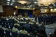 Airmen and members of the Spangdahlem community gather for the 52nd CS change of command ceremony in the Club Eifel Ballroom at Spangdahlem Air Base, Germany, July 1, 2016. More than 100 people were in attendance of the ceremony. (U.S. Air Force photo by Senior Airman Luke Kitterman/Released)