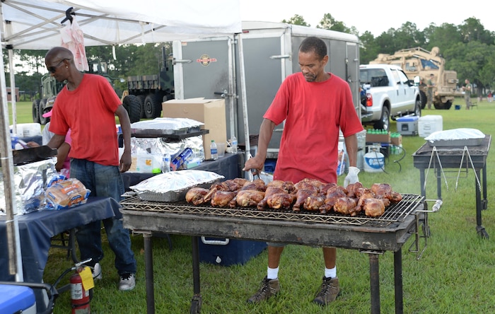 Marine Corps Logistics Base Albany officials open its gates to thousands of visitors, vendors as well as local media during its celebration of the nation’s 240th birthday. The annual event, which has drawn thousands from the community to the base over its 22-year existence, provided a variety of culinary treats, children’s activities, live musical entertainment and Military Working Dog demonstrations. Fireworks after dark capped off the evening’s Independence Day activities.