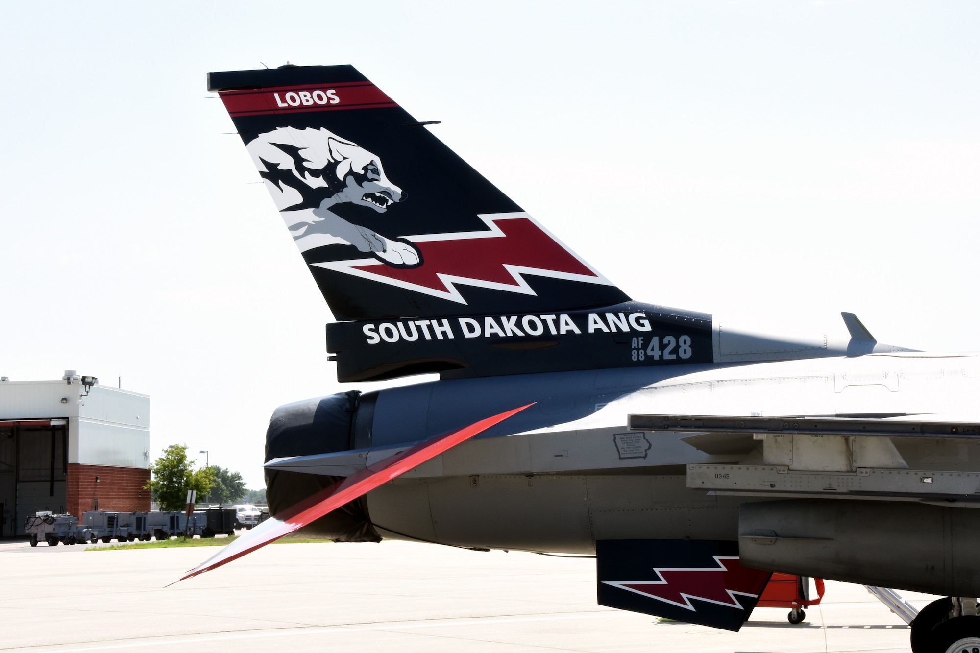 SIOUX FALLS, S.D.- This year marks the 70th anniversary of the South Dakota Air National Guard and the unit will be flying this commemorative aircraft over the next few months to recognize this milestone. This aircraft, along with many more military and civilian aircrafts, will be on static display at the Sioux Falls Airshow at Joe Foss Field, July 23-24, 2016. (U.S. Air National Guard photo by Senior Master Sgt. Nancy Ausland/Released)