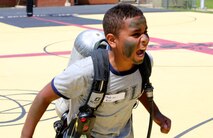 Middle School teens from the local Department of Defense bases around South Maryland and Virginia participated in LINKS for Teens at the Naval Surface Facility on June 30. Indian Head, MD. The Teens participated in seven different stations related to the physical and mental preparation a Marine goes under on a daily basis. The teens learned various different skills to build teamwork and camaraderie between peers, as well as the core values of the Marines and goals for the future. (Photos by Lance Cpl. Maverick S. Mejia/ RELEASED)