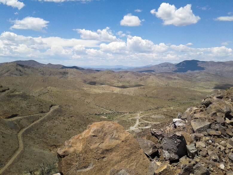 The view from the proposed site of the Lone Star copper ore mine, located within the boundary of the existing Safford Mine Facility. The project will include the discharge of fill materials into approximately 90 acres of waters of the U.S. 