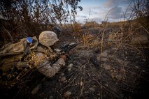 The Micro Laser Range Finder, or MLRF, is a newly-fielded capability that will help Marines improve their accuracy and lethality on the battlefield with a range of up to 10,000 meters. (U.S. Marine Corps Combat Camera photo by Lance Cpl. Eryn L. Edelman/Released)
