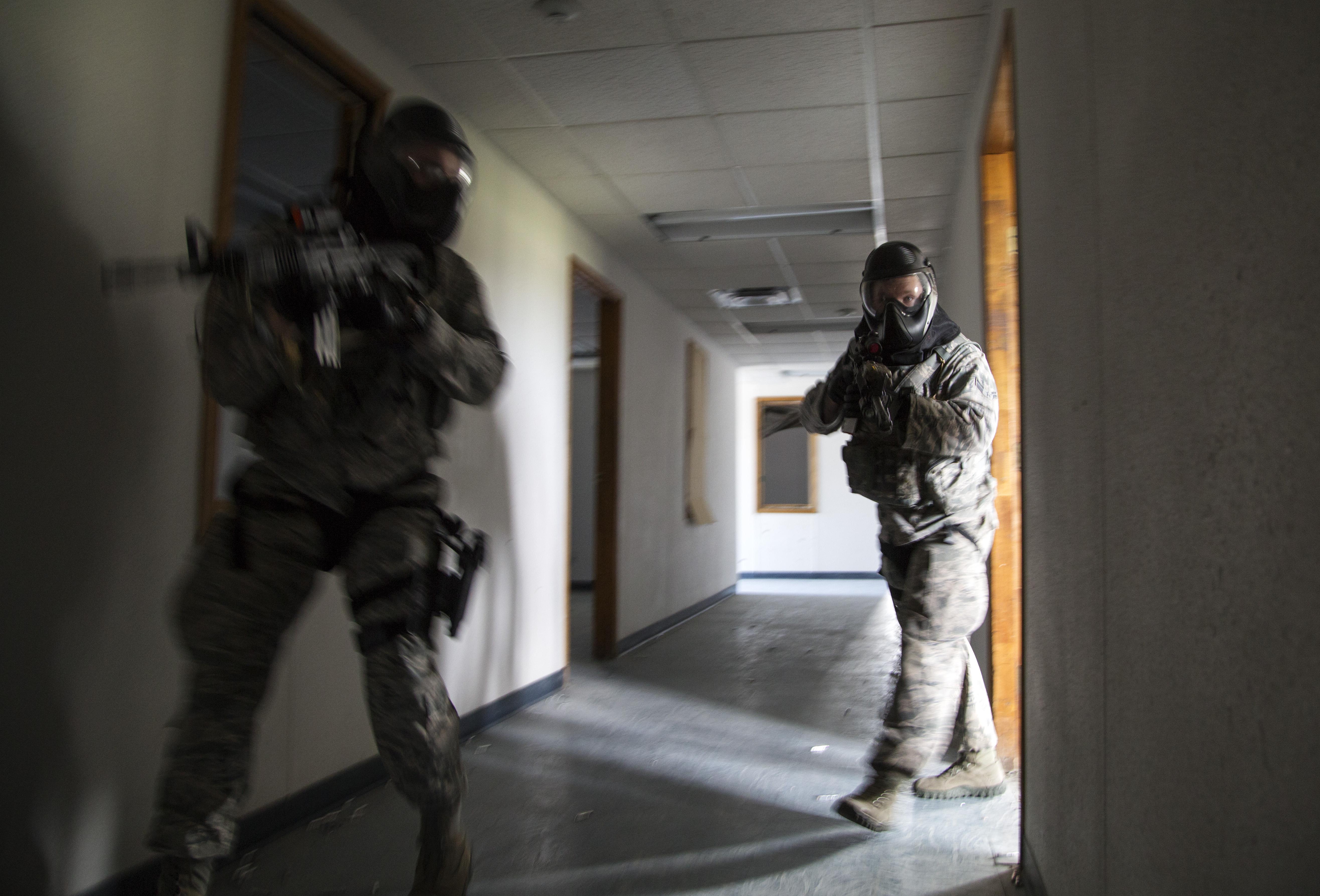 673d Security Forces Squadron conducts high risk response training