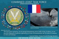 France is part of a Coalition of more than 60 international partners that has united to assist and support the Iraqi Security Forces to degrade and defeat Da'esh. This unity between Coalition partners has contributed to Iraq's significant progress in halting Da'esh's momentum and, in some places, reversing it.