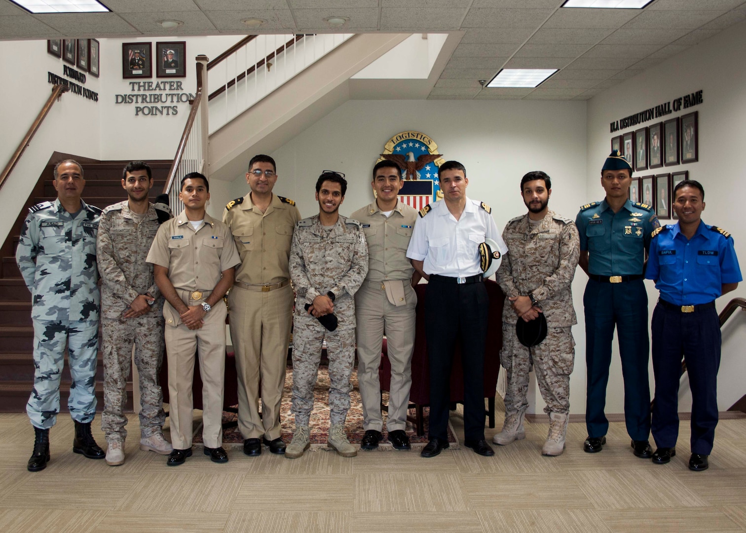 Students in the Navy Supply Corps School’s International Leadership Executive Advanced Development course