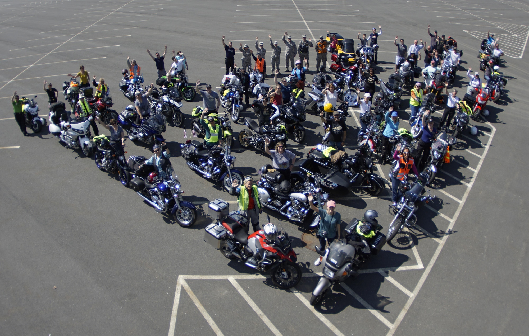 Nearly 75 members of the local community, family, friends, military members and motorcycle enthusiasts came together to kick off a cross-country motorcycle journey in celebration of the 100th anniversary of the Van Buren sisters ride from New York to California in 1916.