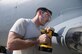 Tech. Sgt. William Mitchell drills out a rivet on a KC-135 Stratotanker as part of his job as an Aerospace Maintenance Craftsman assigned to the 927th Aircraft Maintenance Squadron, MacDill Air Force Base, Florida. Mitchell was recently appointed to the Reserve Advisory Council where he will advocate on behalf of all the servicemembers assigned to the Air Force Reserve Command. Mitchell will be responsible for soliciting input from reservists that they will then take to the Pentagon and Capitol Hill for the council meetings, advocating on behalf of the command. (Courtesy Photo) 