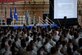 Lt. Gen. Darryl Roberson, Air Education and Training Command commander, speaks at an all call at Sheppard Air Force Base, Texas, June 29, 2016. Roberson shared his leadership philosophy with more than five thousand Airmen in Training and personnel within the 82nd Training Wing; highlighting the importance leadership has on the mission and the individual. (U.S. Air Force photo by Senior Airman Kyle E. Gese)