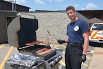 Fire Chief Don Rodgers, Fire & Emergency Services, Defense Logistics Agency Installation Support at Richmond, Virginia, and the Fire Prevention Office urge employees to practice safe grilling techniques. (2015 File Photo)