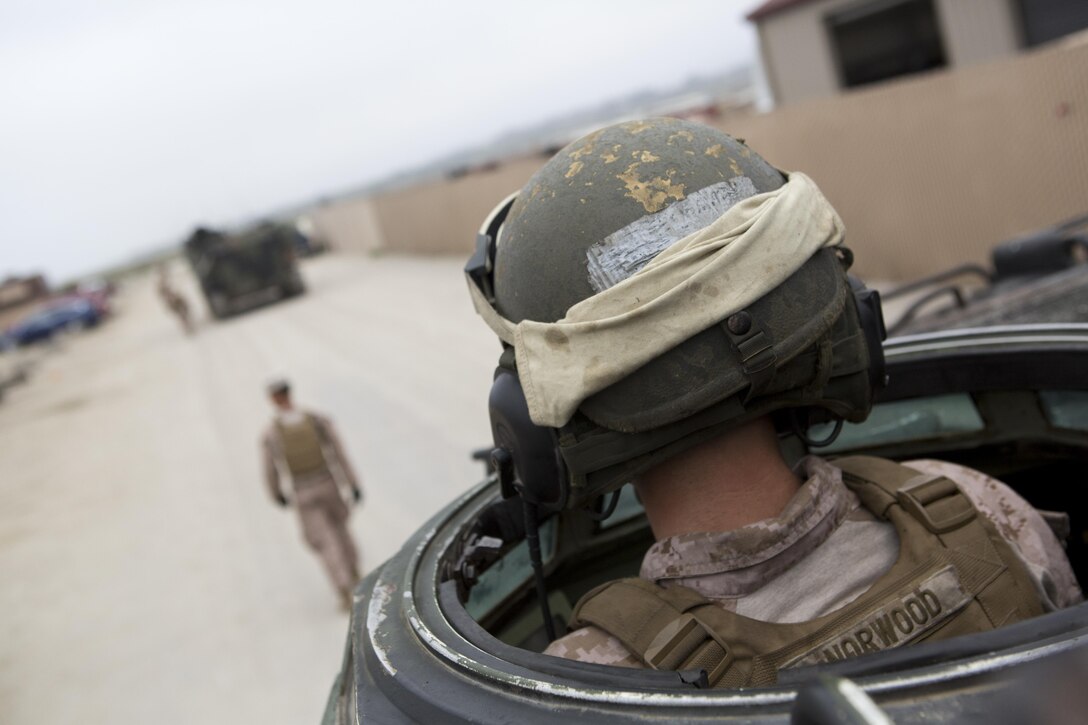 Marines with Headquarters and Service Company, 3D Assault Amphibian Battalion, 1st Marine Division, conduct amphibious combat sustainment training near White Beach aboard Marine Corps Base Camp Pendleton, Calif., June 38-30, 2016. The exercises helped leaders within 3D AA Bn. evaluate their newer Marines while ensuring their own skills remain sharp. The battalion is charged with forcible entry and ship-to-shore transportation of the ground combat element of I Marine Expeditionary Force. (U.S. Marine Corps photo by Sgt. Jacob D. Osborne/Released)