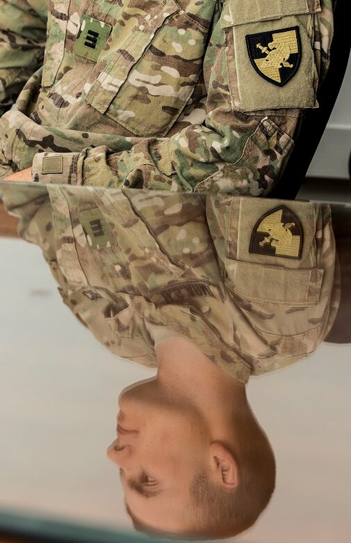 Cadet Spenser Copp, a native of Fairfax, Va. with F Company, 2nd Regiment at the U.S. Military Academy, West Point, N.Y. attends a meeting for civil affairs officers June 22 at the Kuwait Ministry of Defense. The cadet interned at Camp Arifjan, Kuwait from June 13 to July 1 as part of a unique, hands-on training opportunity hosted by U.S. Army Central’s Civil Military Operations and Host Nation Affairs, Area Support Group – Kuwait.