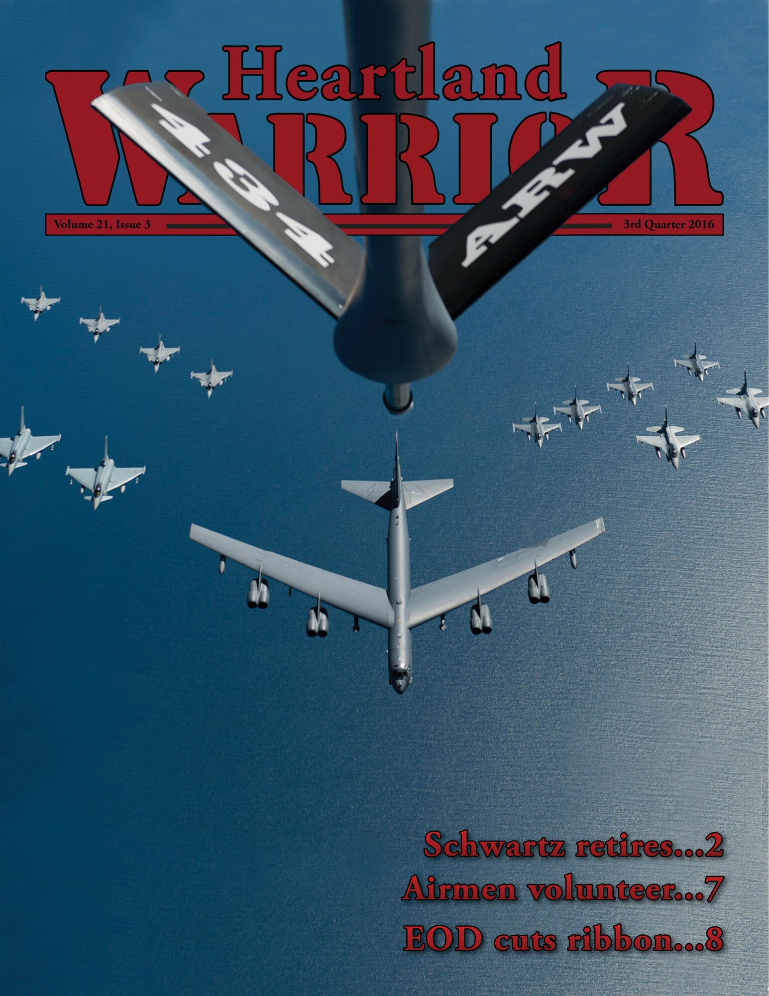 The 3rd Quarter 2016 issue of the Heartland Warrior is now online. The issue contains 16 pages of stories, photos and features pertaining to Grissom and the U.S. Air Force. (U.S. Air Force graphic)