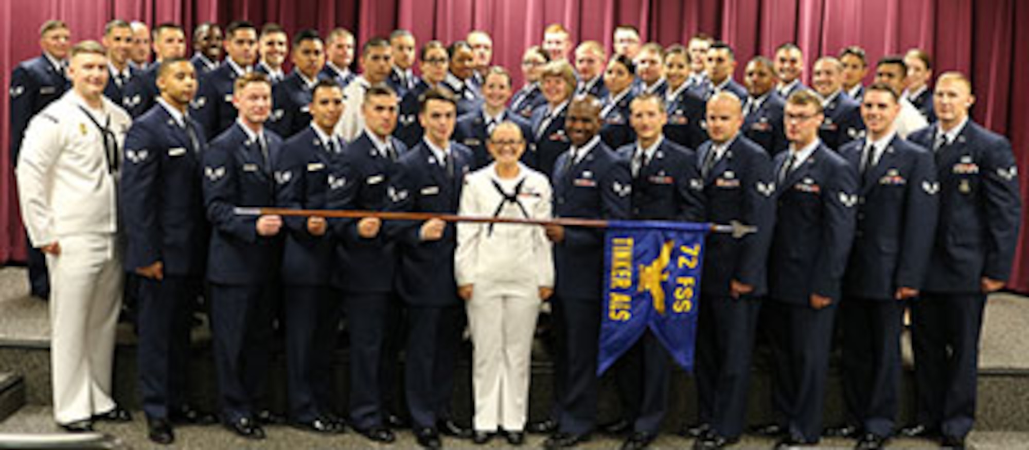 Airman Leadership School Class 16-E graduates. (Air Force photo/Released)