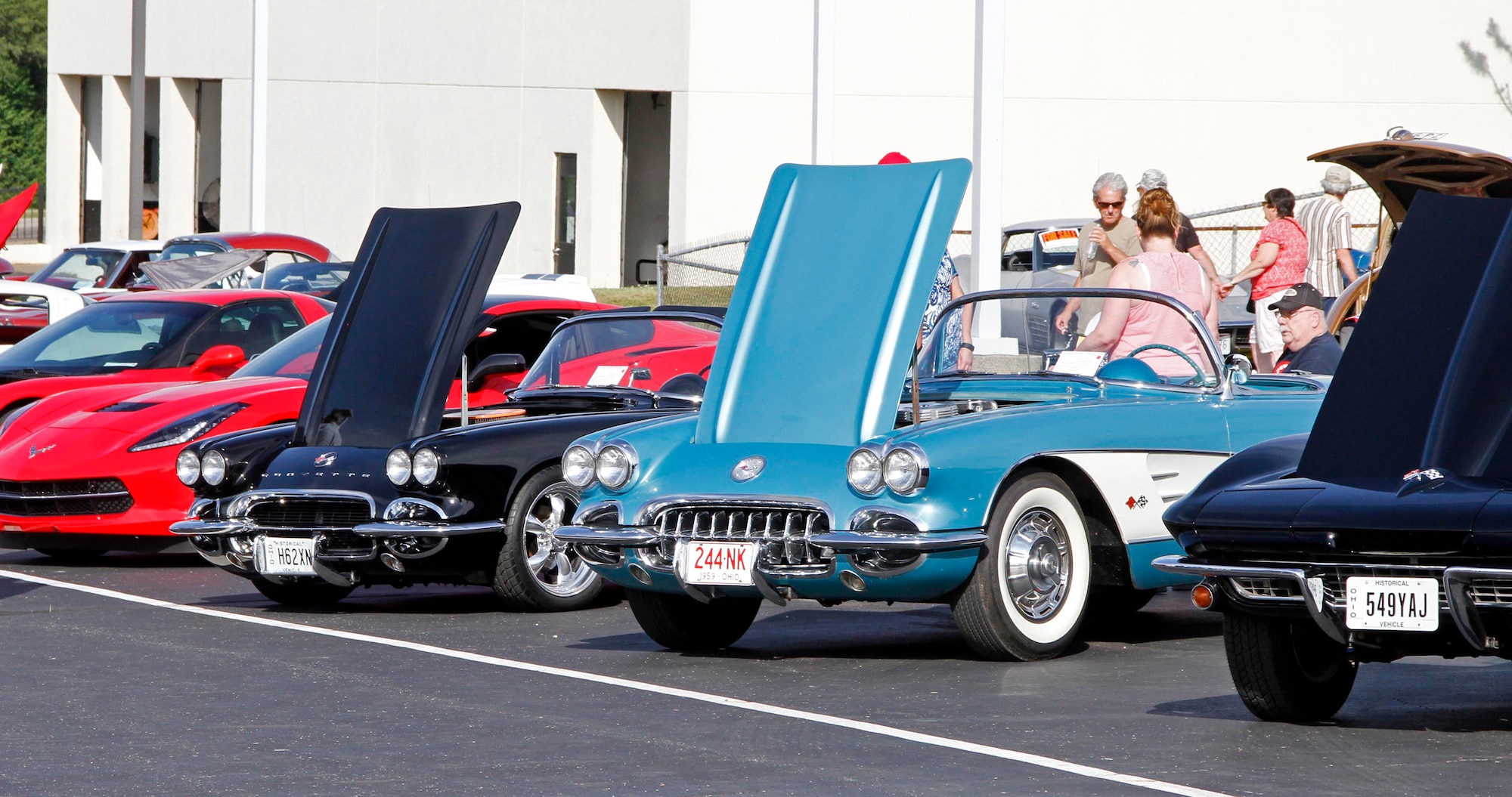 A row of Corvettes. (Cox Media Group photos/Skip Peterson)