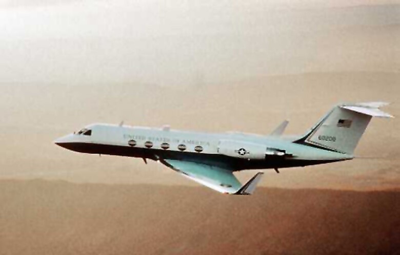 The C-20A/B, the military version of the Gulfstream III, was selected in June 1983 as the replacement aircraft for the C-140B Jetstar. (U.S. Air Force photo)